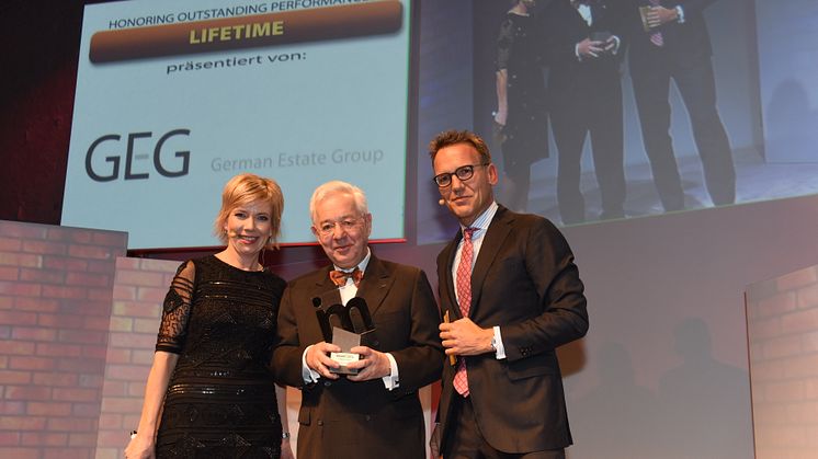 Christoph Kahl, Jamestown  US-Immobilien, Köln, erhält den Lifetime Award 