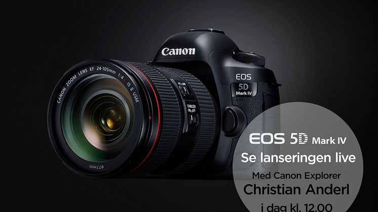 Lansering EOS 5D Mark IV