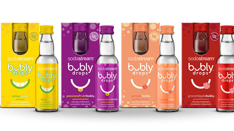 SodaStream lanserar smakerna BUBLY DROPS™