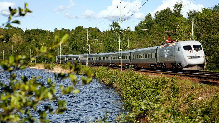 Raka järnvägsspåret från Värmland ut i Europa under sommaren