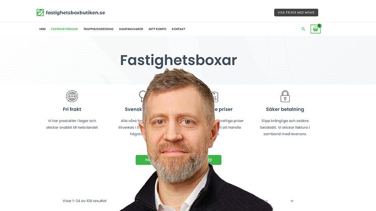 Olle Årman, VD för fastighetsboxbutiken.se, 