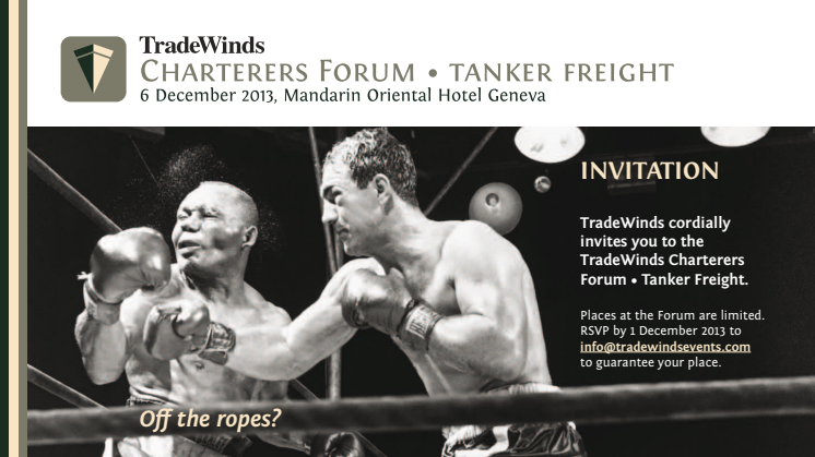 Geneva to host gathering of tanker trade executives