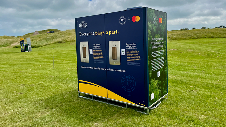 Bluewater outdoor and indoor water stations help large scale events end the need for single-use plastic bottles and keep visitors hydrated with still, chilled or sparkling water (Photo: Dave Noble)