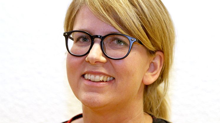 Sara Viklund, svensklärare, Strömbackaskolan.  Foto: Helene Markström