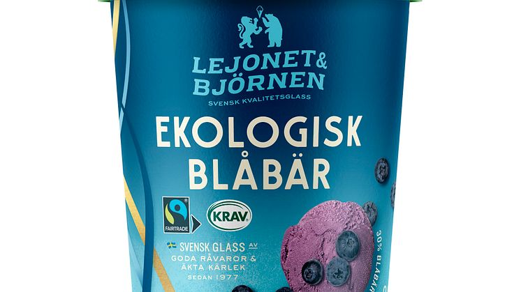 Ekologisk Blåbär glass Lejonet&Björnen