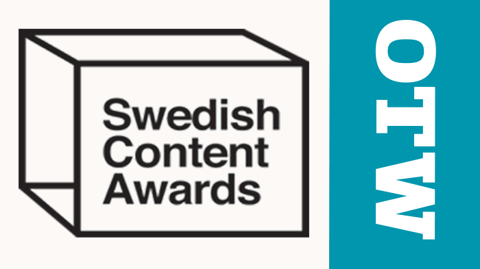Prisregn över OTW på Swedish Content Awards