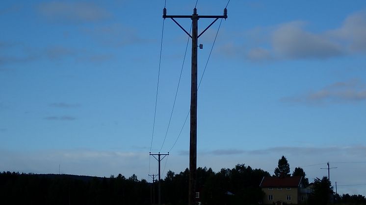 Den lilla lådan högt däruppe på stolpen är en så kallad agent från Exeri, vars teknik Smart Grid Surveillance upptäcker, klassificerar och lokaliserar avbrott. 