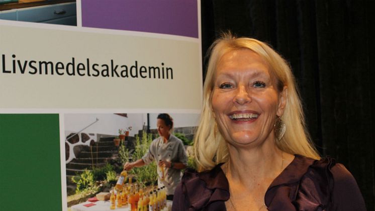 Lotta Törner, vd för Livsmedelsakademin, foto: Sara Fredström