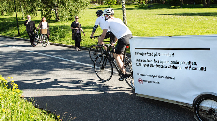 Riksbyggens mobila cykelservice kommer till Uppsala