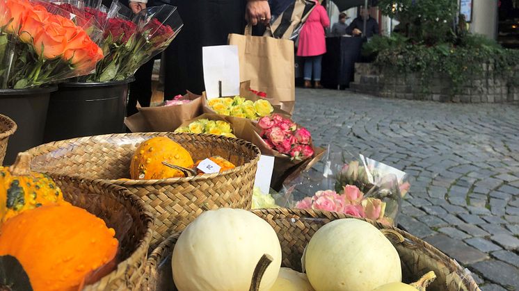 Höstmarknad på Södergatan i Sölvesborg