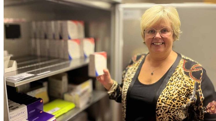 Ann-Britt Marklund från vaccinationsmottagningen i Skellefteå.