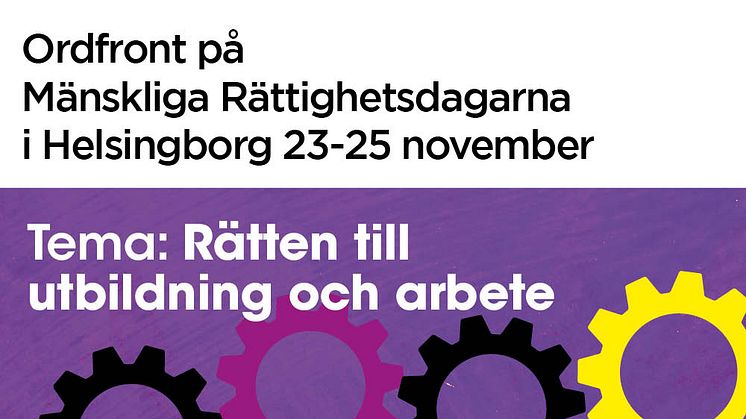 Ordfront på Mänskliga Rättighetsdagarna i Helsingborg