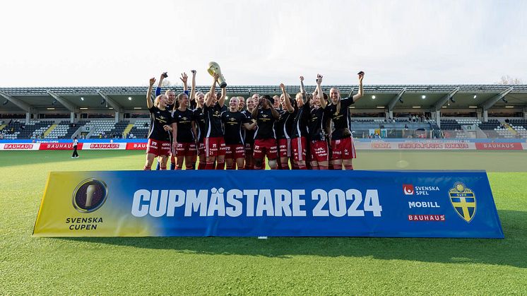 Piteå IF Dam - vinnare i Svenska Cupen 2024                   Foto: Bildbyrån/Michael Erichsen