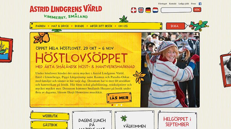 Astrid Lindgrens Värld tvåfaldig vinnare när Svenska Webb-Priset delades ut idag!