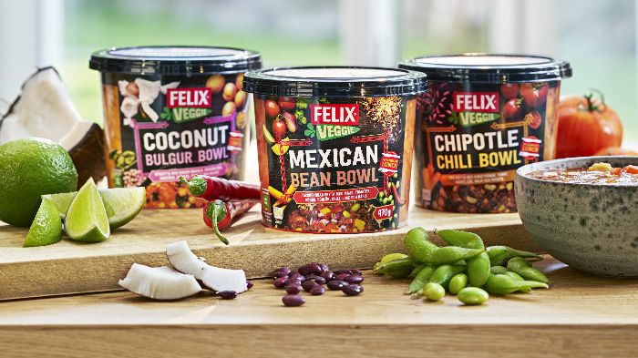 Nya Felix Veggie Bowls kommer i tre smaker. 