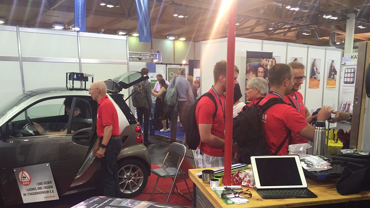 BADS-Stand mit Fahrsimulator und Crash-Bar