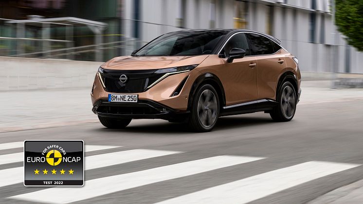 Fem stjerner i Euro NCAP til Nissan ARIYA, X-Trail, Qashqai e-POWER og Juke Hybrid