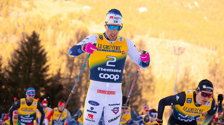 Nu presenteras landslagstruppen inför helgens världscuptävlingar i Toblach. Foto: Bildbyrån