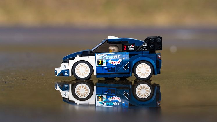 M-Sport Ford Fiesta WRC rallybilen fejres med Lego-version