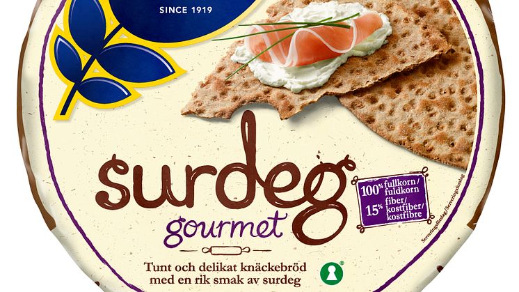 Nya Wasa Surdeg Gourmet – ett nytt runt och delikat knäckebröd