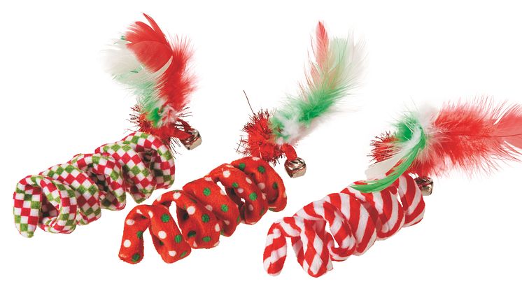 Little&Bigger Holiday Parade Cat Toy  Mixed String Toys 3-pack