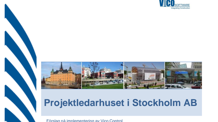 Projektledarhuset implementerar Vico