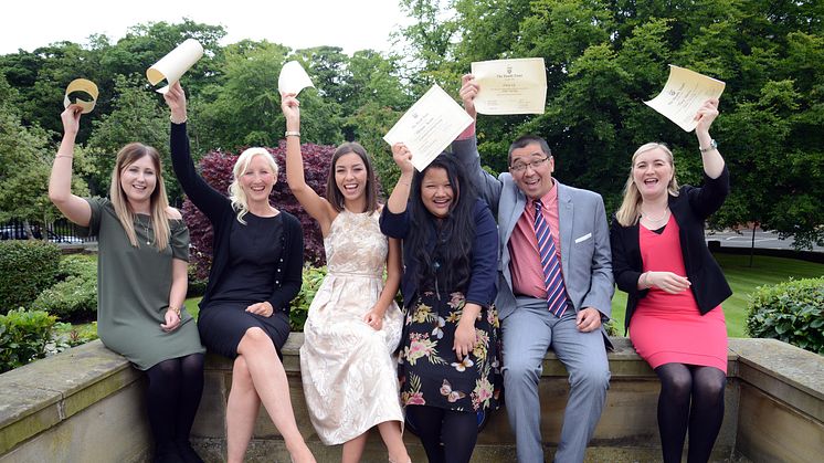 Nursing and Midwifery students with their awards