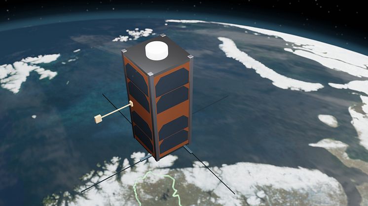 Illustration av satelliten KvarkenSat.