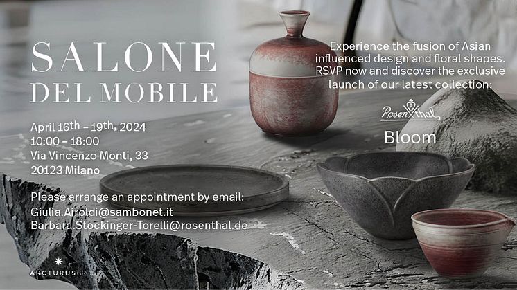 Invite to Fuorisalone: Rosenthal in Bloom