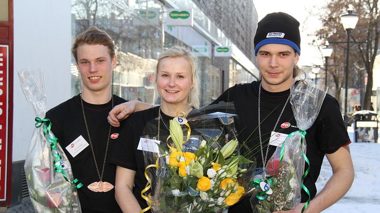 Medaljörerna i SM för unga plåtslagare 2011