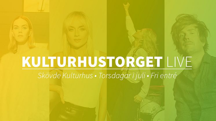 Musik och konst i Skövdes Kulturkvarter i sommar