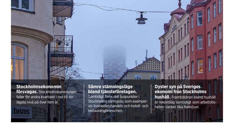 Stockholmsbarometern, kvartal 3 år 2019