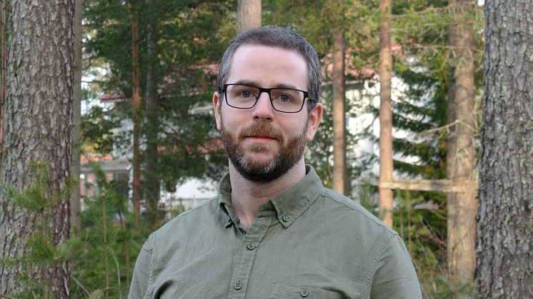 Rickard Sjögren, doktorand på Kemiska institutionen vid Umeå universitet. Foto: Emma Sjögren