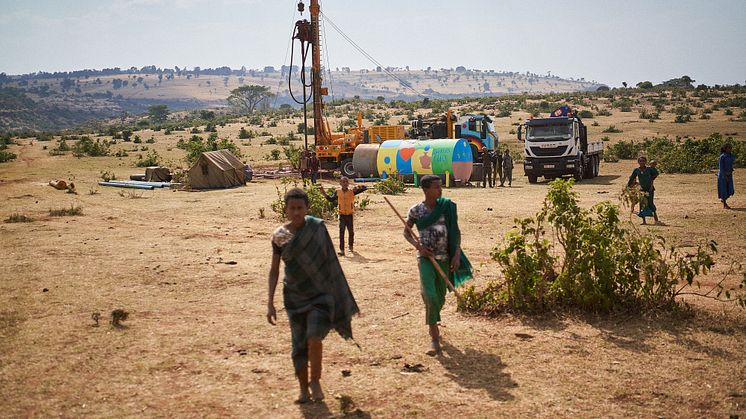 Mit Viva con Agua in Äthiopien: John's Rig in Action