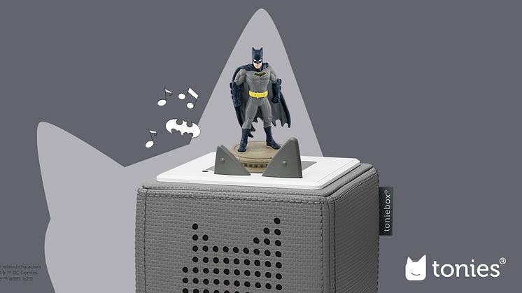 tonies kündigt Partnerschaft mit Warner Bros. Discovery Global Consumer Products und DC an: Batman wird im Sommer 2023 für Tonieboxen erhältlich sein
