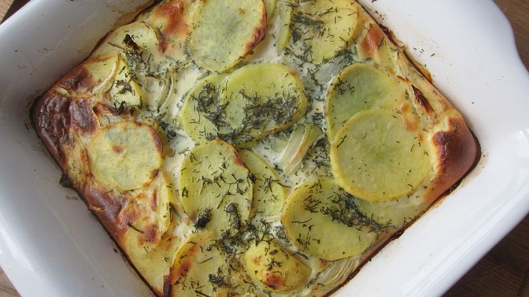 Månadens recept mars - Potatislåda med kaviar & dill