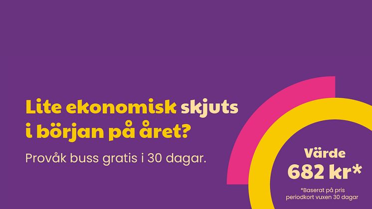 Förhoppningen är att fler ska upptäcka fördelarna med att ta bussen genom provåkningsperioden