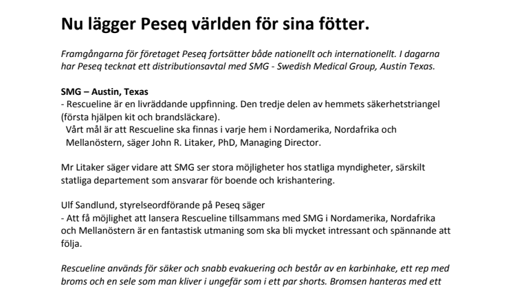 Nu lägger Peseq världen för sina fötter.