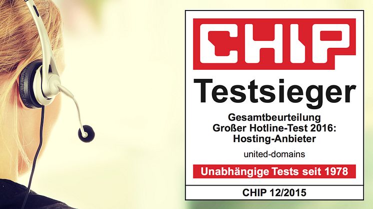 Testsieger: united-domains hat die beste Kunden-Hotline