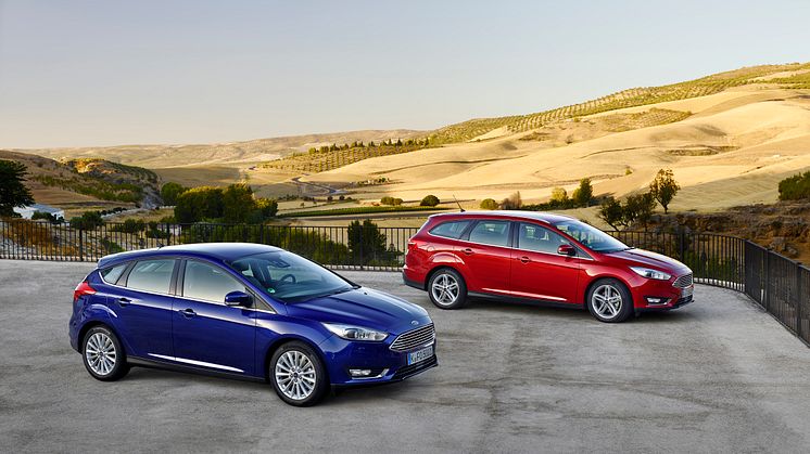 Uusi Ford Focus 5-ovinen ja wagon