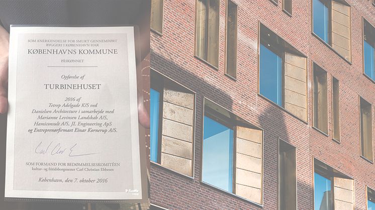 Turbinehusets fine diplom fra Københavns Kommune