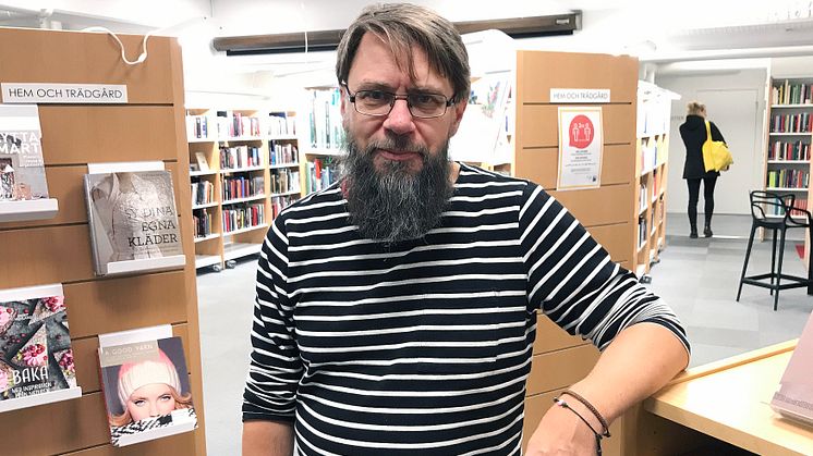 Rolf Andersson, projektledare för Blekingebiblioteken. Foto: Leila Rudelius