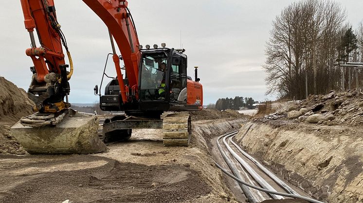 Utbyggnad av vatten och avlopp längs Njurundakusten.