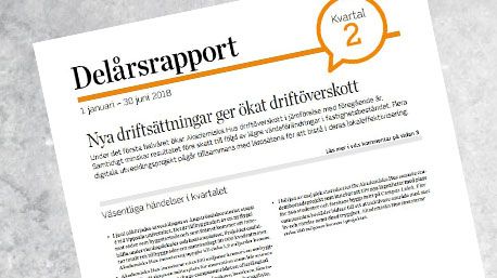 Akademiska Hus delårsrapport 1 januari – 30 juni 2018