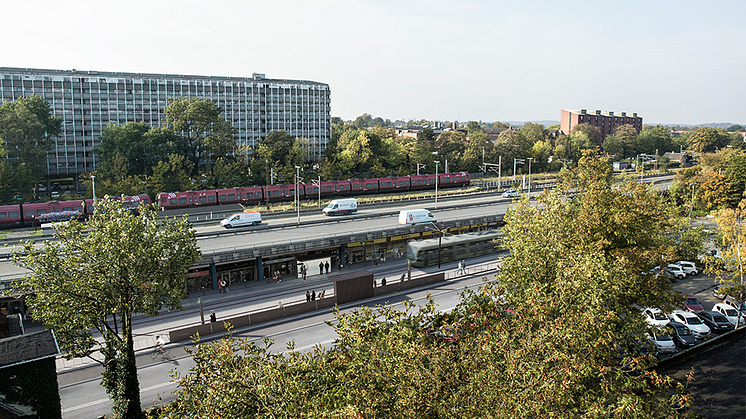 Lyngby station. Illustration: Hovedstadens Letbane