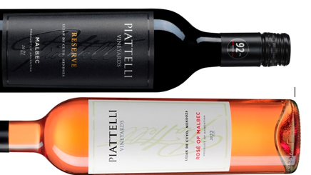 Piattelli Malbec och Malbec Rose - nu hos Systembolaget