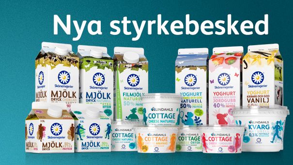 Nya ”starka” produkter från Skånemejerier