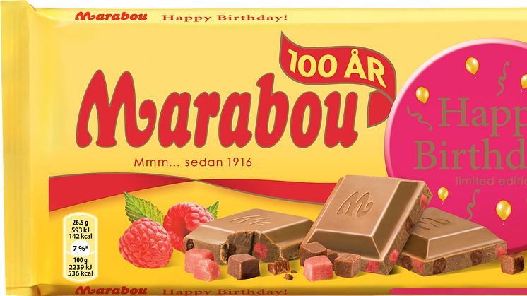 Hipp hipp hurra! Marabou släpper födelsedagschoklad