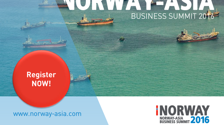 EARLY BIRD: Norway-Asia Business Summit Singapore 12-14 April 2016