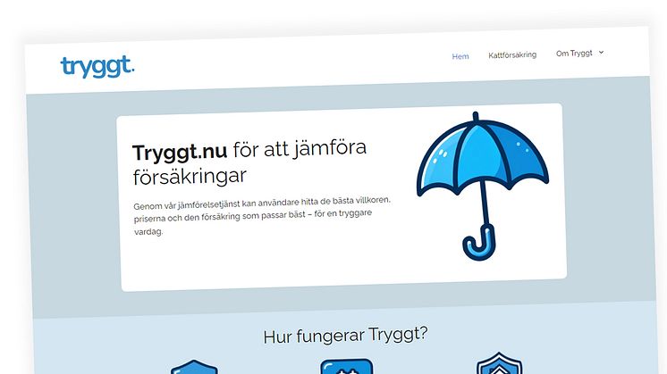 Tryggt lanseras – en extra petig jämförelsetjänst för försäkringar